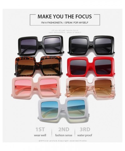 Outdoor Photo Men And Women Big Frame Square Sunglasses 3 $13.28 Designer