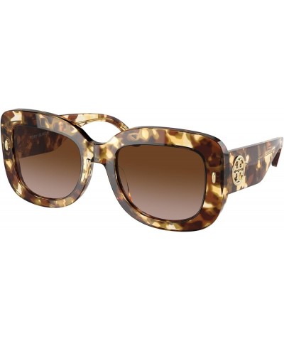 Women's Round Fashion Sunglasses Vintage Tortoise/Brown Gradient $35.17 Round