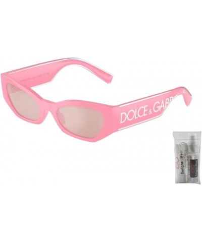 DG6186 Cat Eye Sunglasses for Women + BUNDLE With Designer iWear Eyewear Kit Pink / Light Pink Mirror Silver $90.00 Cat Eye