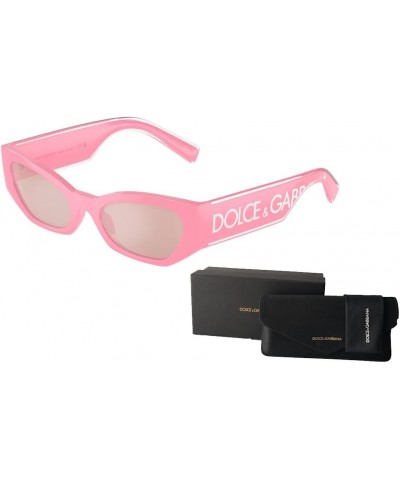 DG6186 Cat Eye Sunglasses for Women + BUNDLE With Designer iWear Eyewear Kit Pink / Light Pink Mirror Silver $90.00 Cat Eye