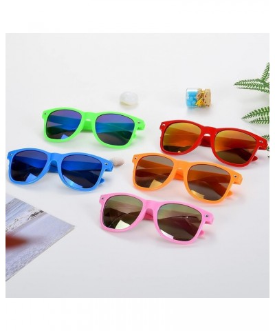 15 Pack 80s Party Sunglasses Bulk Mirrored Sunglasses Party Favors Glasses Retro Sunglasses Set Green| Mirrored $11.50 Square