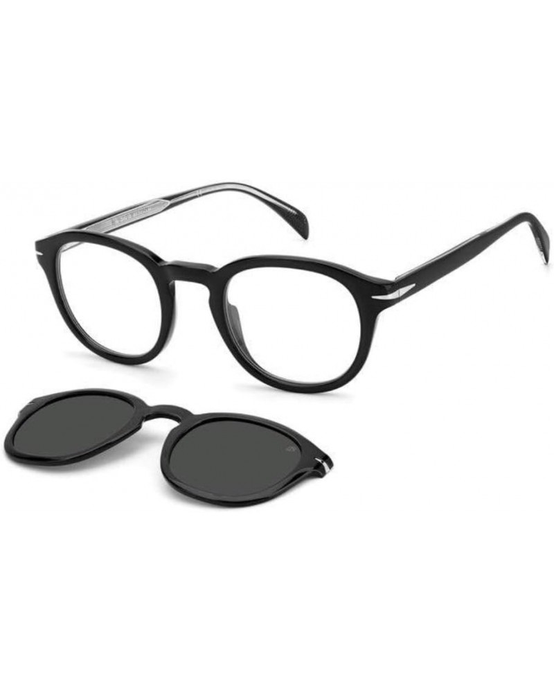 DB 1080/CS Black/Grey Clip-On 49/24/150 men Sunglasses $93.84 Round