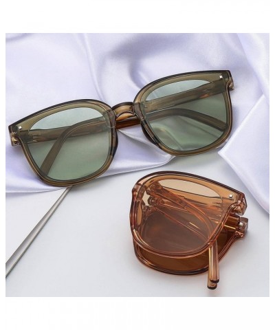 Folding Sunglasses Sun-Resistant Sunglasses Green FREE $14.25 Designer