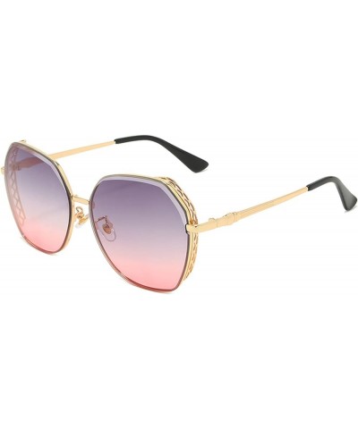 Fashion Street Shot Woman Sunglasses Outdoor Vacation Beach (Color : B, Size : Medium) Medium E $22.41 Designer