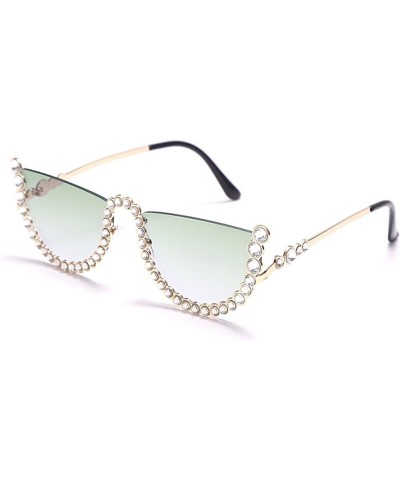 Fashion Ladies Street Shooting Decorative Sunglasses (Color : C, Size : Medium) Medium F $18.73 Designer