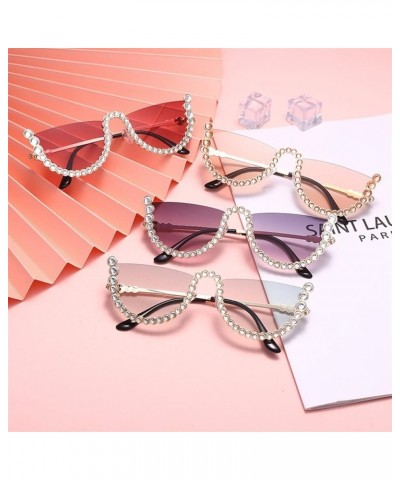 Fashion Ladies Street Shooting Decorative Sunglasses (Color : C, Size : Medium) Medium F $18.73 Designer