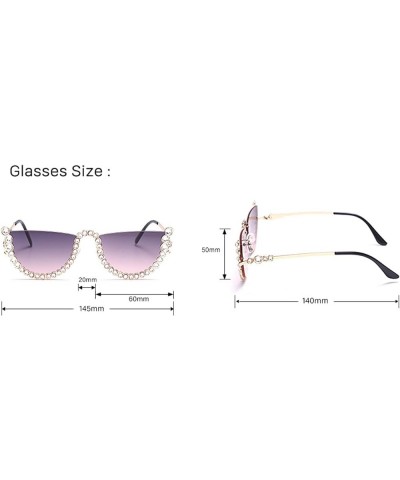 Fashion Ladies Street Shooting Decorative Sunglasses (Color : C, Size : Medium) Medium F $18.73 Designer