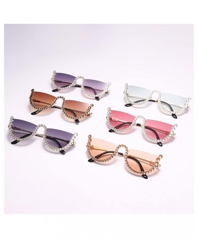 Fashion Ladies Street Shooting Decorative Sunglasses (Color : C, Size : Medium) Medium F $18.73 Designer