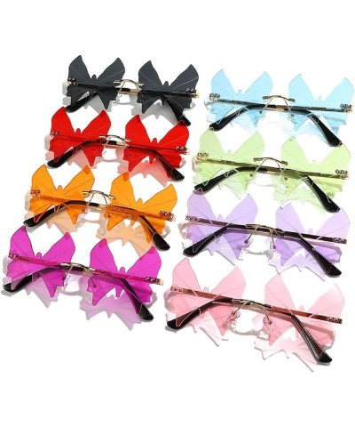 Cute Butterfly Sunglasses Women Fashion Pink Red Rimless Sun Glasses Polygonal Ladies Party Sunglasses Eyewear Purple $10.91 ...