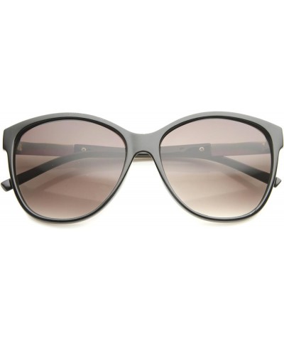 Women's Glam Fashion Metal Temple Oversize Cat Eye Sunglasses 59mm Black-silver / Lavender $9.43 Cat Eye