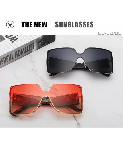 Large Frame Square Men and Women Outdoor Sunglasses, Beach Street Glasses (Color : E, Size : Medium) Medium C $18.20 Designer