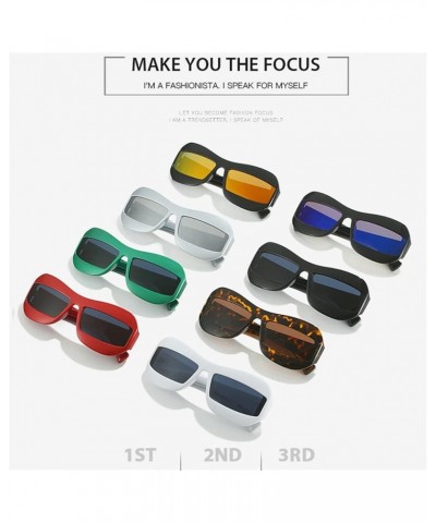 Irregular Square Sunglasses For Women Men Fashion Retro Hip Hop Sun Glasses Trending Shades UV400 party Eyeglasses White $10....