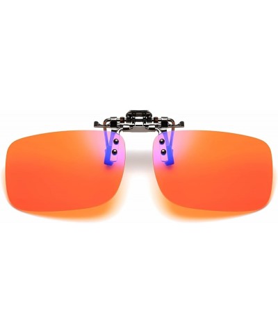 Clip on Flip up Polarized Lens For Prescription Glasses UV Protection Sunglasses (Clear lenses not Polarized) Orange Lenses $...