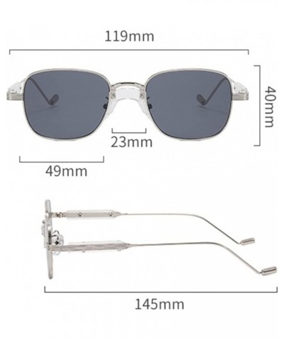 Men and Women Fashion Square Outdoor Vacation Decorative Sunglasses (Color : A, Size : 1) 1A $13.86 Designer