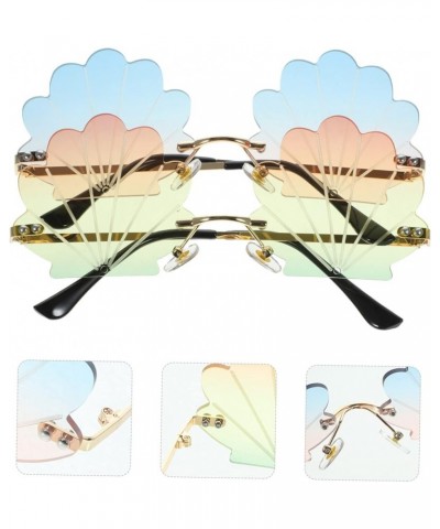 2pcs Sunglasses Frameless Sunglasses Fashion Glasses Fashion Sunglasses Personality Assorted Color 2x2pcs $10.48 Rimless