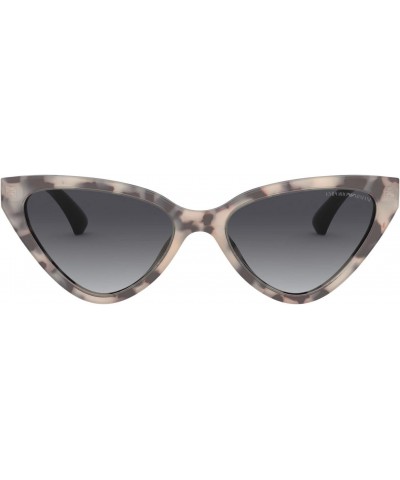 Emporio Armani Women's EA4136 Cat Eye Sunglasses, Shiny Pink Havana/Gradient Grey, 55 mm $47.69 Cat Eye