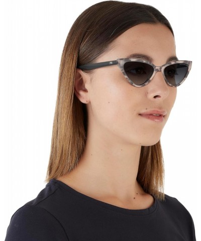 Emporio Armani Women's EA4136 Cat Eye Sunglasses, Shiny Pink Havana/Gradient Grey, 55 mm $47.69 Cat Eye