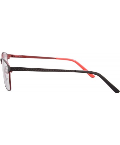 Metal Frame Photochromic Sunglasses Myopia Glasses Transition Lens Eyeglasse-BSJS9010 C1, Black&red change brown-150 $19.94 R...