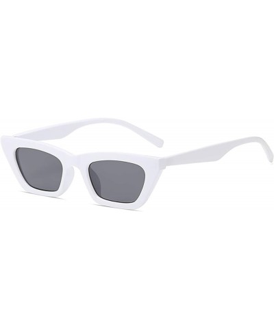 Retro Small Frame Cat Eye Men's and Women's Sunglasses (Color : G, Size : Medium) Medium B $18.20 Designer