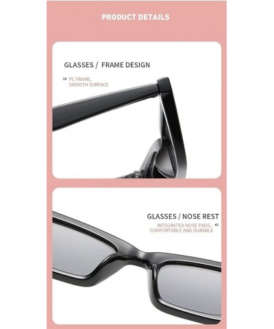 Retro Small Frame Cat Eye Men's and Women's Sunglasses (Color : G, Size : Medium) Medium B $18.20 Designer