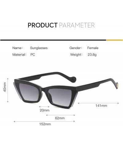 Retro Small Square Men and Women Street Shooting Sunglasses (Color : H, Size : Medium) Medium G $17.18 Square