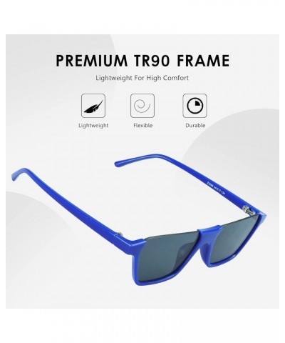 Oversize Multifunction Sunglasses,UV400 Protection,Retro for Men/Women Z3298_blue Grey $9.22 Butterfly