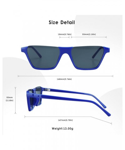 Oversize Multifunction Sunglasses,UV400 Protection,Retro for Men/Women Z3298_blue Grey $9.22 Butterfly