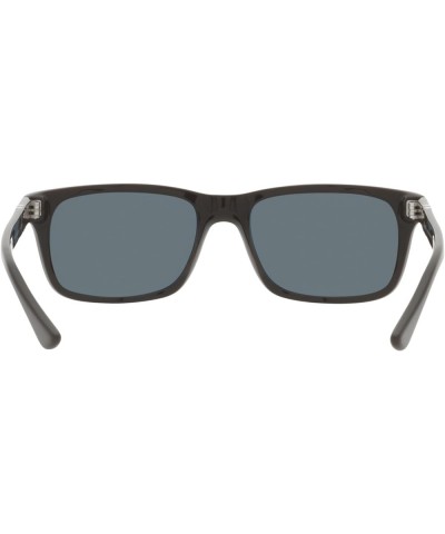 PO3048S Rectangular Sunglasses Solid Brown/Dark Blue Polarized $130.79 Rectangular