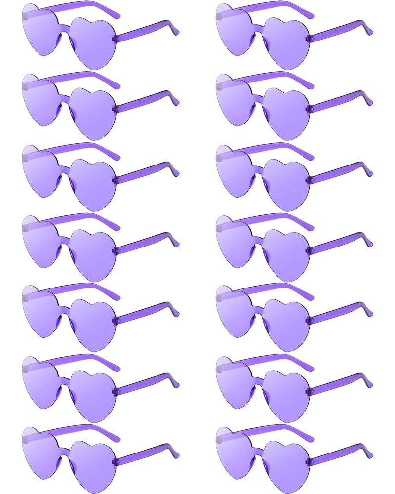 14 Pcs Heart Shaped Sunglasses for Women Heart Glasses Pack for Bachelorette Party Favor Valentines Gifts. Purple $9.87 Heart