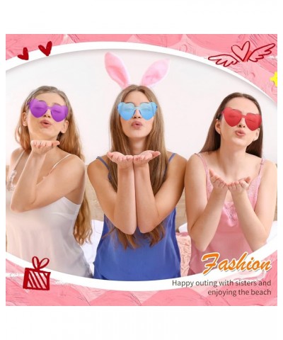 14 Pcs Heart Shaped Sunglasses for Women Heart Glasses Pack for Bachelorette Party Favor Valentines Gifts. Purple $9.87 Heart