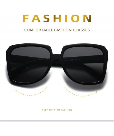 Large Frame Streetwear Sunglasses for Men and Women (Color : E, Size : Medium) Medium A $16.64 Designer