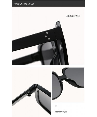 Large Frame Streetwear Sunglasses for Men and Women (Color : E, Size : Medium) Medium A $16.64 Designer