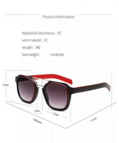 Large Frame Fashion Women Sunglasses Outdoor Vacation Wear Sunglasses (Color : F, Size : 1) 1 E $14.08 Designer