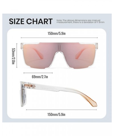 Square Polarized Sunglasses for Women Men Fashion Trendy Shades UV400 Protection TAC Lens 20 $18.19 Square