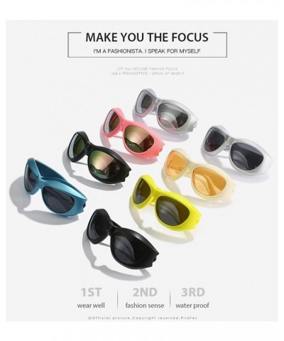 Large Frame Punk Riding Sunglasses for Men and Women (Color : 7, Size : 1) 1 9 $14.24 Designer