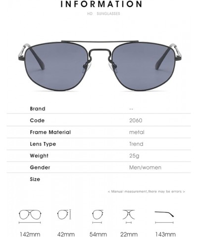 Metal Retro Punk Fashion Sunglasses for Men and Women (Color : C, Size : 1) 1 F $15.77 Designer