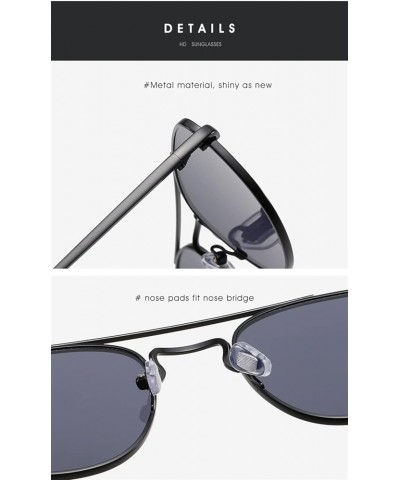 Metal Retro Punk Fashion Sunglasses for Men and Women (Color : C, Size : 1) 1 F $15.77 Designer