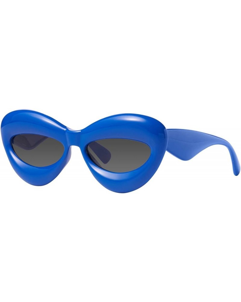 Inflated Cat Eye Sunglasses for Women Mod. Mia C6-blue $11.59 Cat Eye