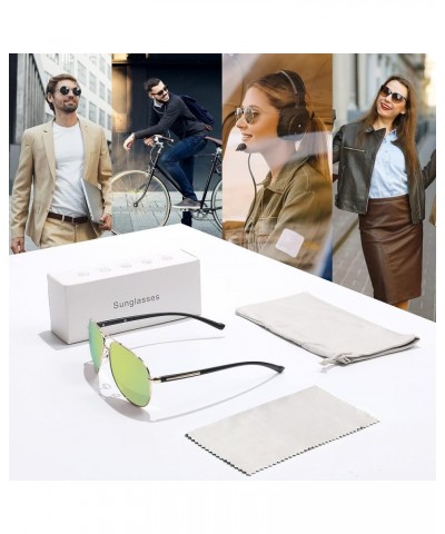 Aviator Sunglasses Classic Sunglasses Men Aviators Style, Polarized Sunglasses with Mirrored Lens Gold Frame & Gold Lens $11....