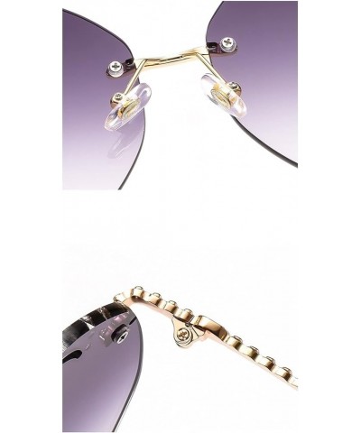 Diamonds with Pearls Ladies Sunglasses Outdoor Vacation Beach Shade (Color : A, Size : Medium) Medium E $18.33 Designer