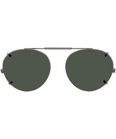 Visionaries Polarized Clip on Sunglasses - Round - Gun Frame - 50 x 45 Eye $23.40 Round