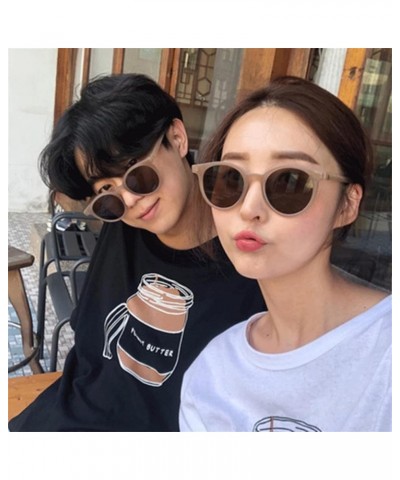 Fashion Retro Small Round Frame Sunglasses Street Photo Outdoor Vacation Beach Sunglasses (Color : C, Size : 1) 1 E $12.08 De...