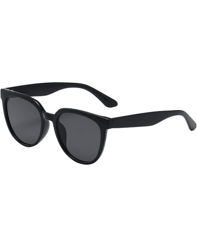 Women Men Classic Square Polarized Sunglasses Retro Trendy Sunnies Eyewear Black One Size $5.12 Square