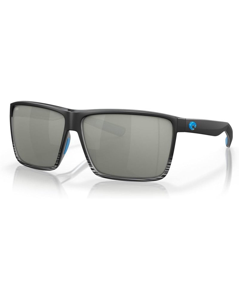 Men's Rincon Fishing and Watersports Rectangular Sunglasses Matte Smoke Crystal Fade/Grey Silver Mirrored Polarized-580g $68....