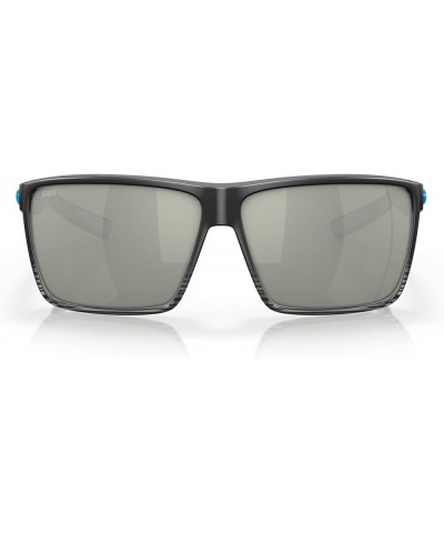 Men's Rincon Fishing and Watersports Rectangular Sunglasses Matte Smoke Crystal Fade/Grey Silver Mirrored Polarized-580g $68....