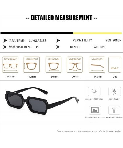 Small Frame Retro Men's and Women's Outdoor Sunglasses Sunglasses (Color : Grey, Size : Medium) Medium Navy $16.97 Designer