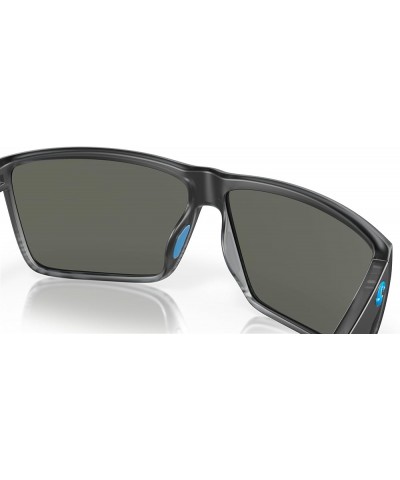 Men's Rincon Fishing and Watersports Rectangular Sunglasses Matte Smoke Crystal Fade/Grey Silver Mirrored Polarized-580g $68....