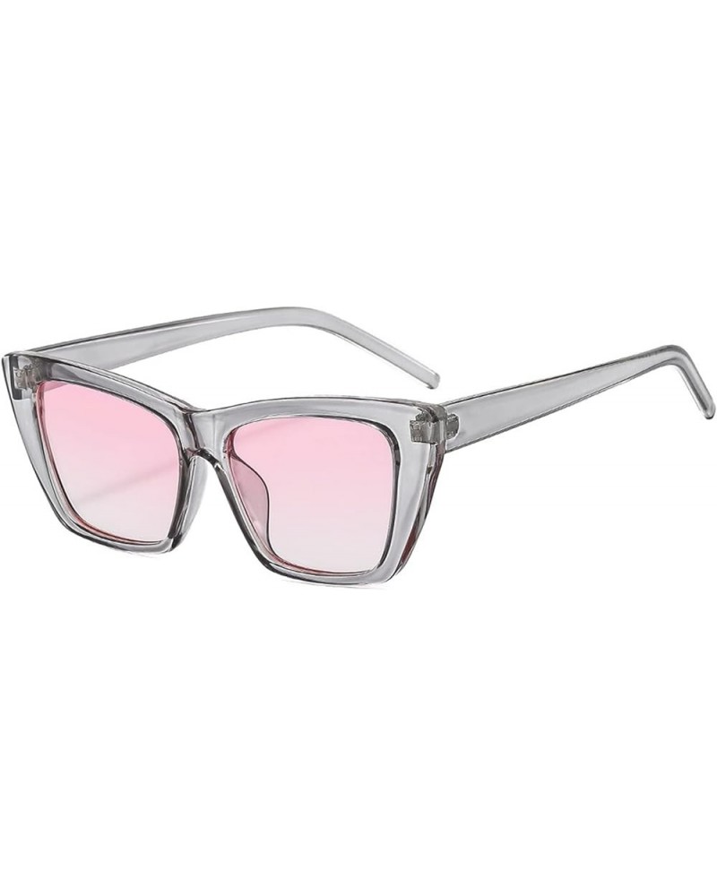 Cat Eye Square Men and Women Fashion Sunglasses Outdoor Vacation Decorative Sunglasses (Color : G, Size : 1) 1 G $14.76 Designer