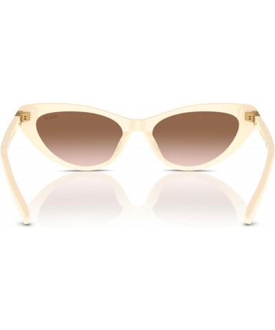 Women's Ph4199u Universal Fit Cat Eye Sunglasses Shiny Cream/Gradient Brown $47.91 Cat Eye