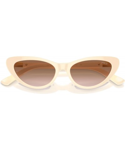 Women's Ph4199u Universal Fit Cat Eye Sunglasses Shiny Cream/Gradient Brown $47.91 Cat Eye